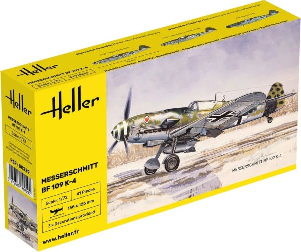HEL80229 - MESSERSCHMITT BF 109 K-4 à assembler et à peindre - 1