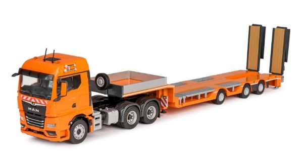 CON80251/01 - MAN TGX GM 6x4 avec porte engins 3 Essieux Orange - 1