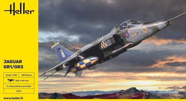 HEL80427 - Avion de chasse JAGUAR GR1/GR3 à assembler et à peindre - 1