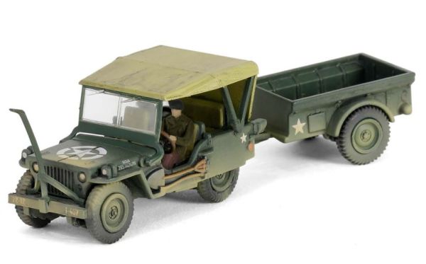 FOV805104 - JEEP Willys MB 4x4 avec remorque - U.S.ARMY - 1