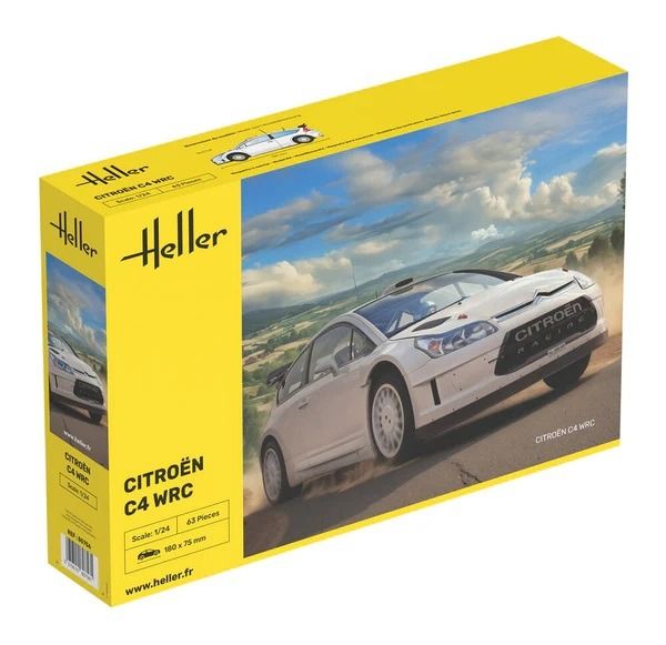 HEL80756 - CITROEN C4 WRC à assembler et à peindre - 1