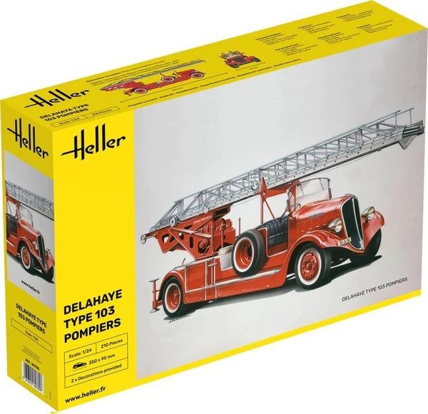 HEL80780 - DELAHAYE Type 103 - Pompiers à assembler et à peindre - 1