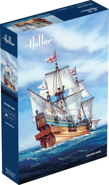 HEL80829 - Voilier Golden Hind à assembler et à peindre - 1