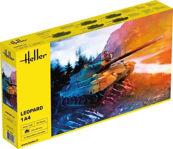 HEL81126 - Char LEOPARD 1A4 à assembler et à peindre - 1