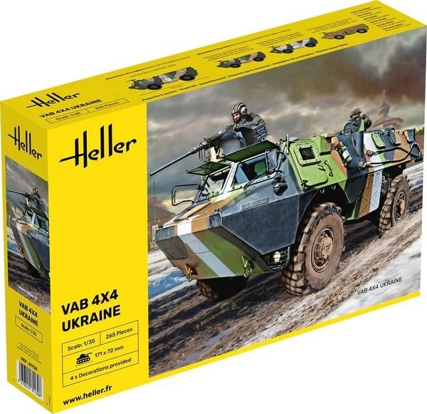 HEL81130 - Véhicule militaire VAB 4x4 Ukraine à assembler et à peindre - 1
