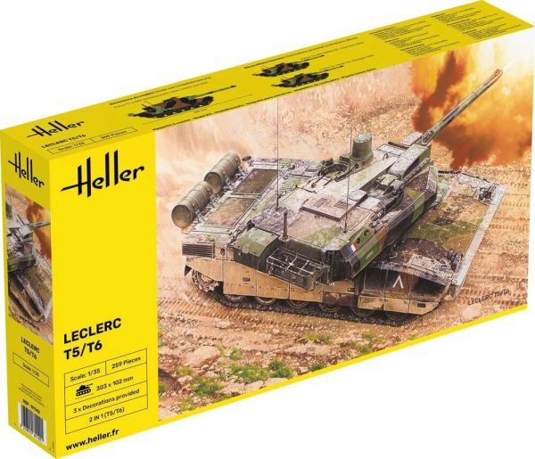 HEL81142 - Char LECLERC T5 / T6 à assembler et à peindre - 1