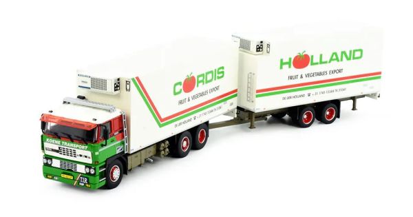 TEK81217 - DAF 3300 6x2 porteur avec remorque frigo 2 Essieux Transport KOENE - 1