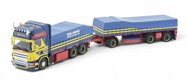 TEK81276 - SCANIA Série Topline 6x4 porteur avec remorque 1+2 Essieux BRDR SINDING - 1