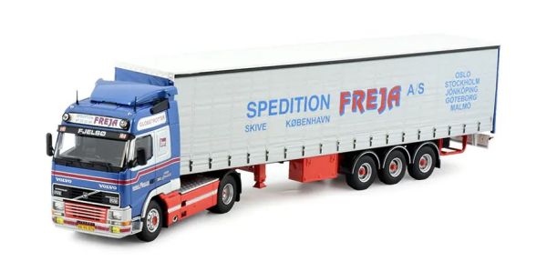 TEK81277 - VOLVO FH01 Globettroter 4x2 avec remorque bâchée 3 Essieux FREJA - 1