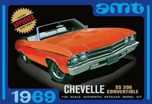 AMT823/12 - CHEVROLET Chevelle Cabriolet 1969 à assembler et à peindre - 1