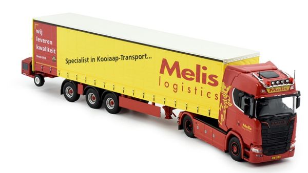 TEK82613 - SCANIA S HIGHLINE 4X2 avec remorque bâchée 3 essieux et transpalette MELIS LOGISTICS - 1