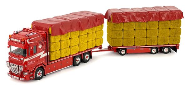 TEK82667 - SCANIA S Highline 6x2 porteur avec plateau 1+2 Essieux avec chargement VANDEMOORTEL - 1