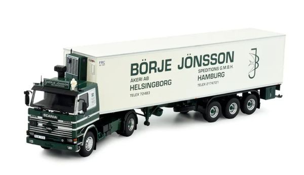 TEK83177 - SCANIA 142 4x2 avec remorque frigo 3 Essieux BORJE JONSSEN - 1