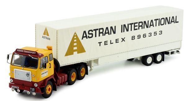 TEK83386 - VOLVO F88 6x4 avec remorque bâchée 2 Essieux ASTRAN - 1