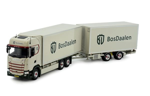 TEK83514 - SCANIA S HIGHLINE 6x4 porteur avec remorque 2 essieux BOSDAALEN - 1