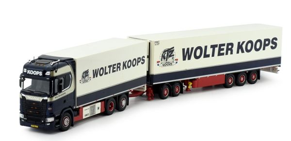 TEK83612 - SCANIA S Highline porteur 6x2 avec remorque frigo  2+3 Essieux WOLTER KOOPS - 1