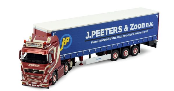 TEK83728 - VOLVO FH5 6x2 semi remorque 3 essieux J.PEETERS & ZOON - 1