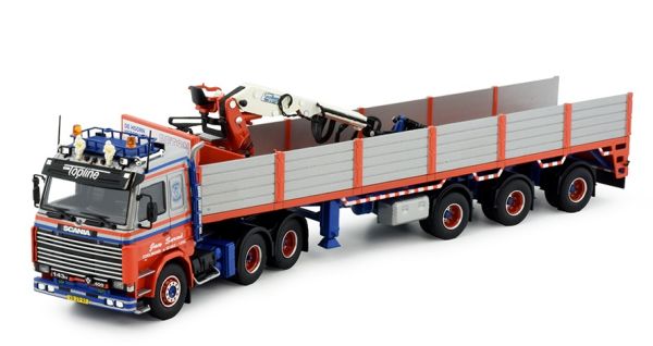 TEK84748 - SCANIA R143 6x4 avec remorque et grue de chargement JAN SERNE - 1