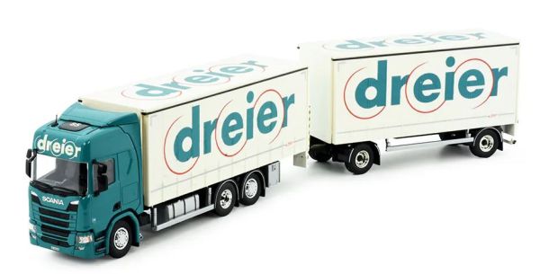 TEK85088 - SCANIA R Highline 6x2 porteur avec remorque 1+1 Essieux DREIER - 1