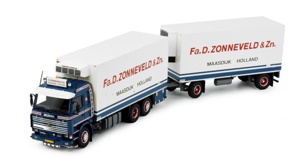 TEK85124 - SCANIA 143 porteur 6x2 porteur frigo avec remorque 1+1 essieux D.ZONNEVELD - 1