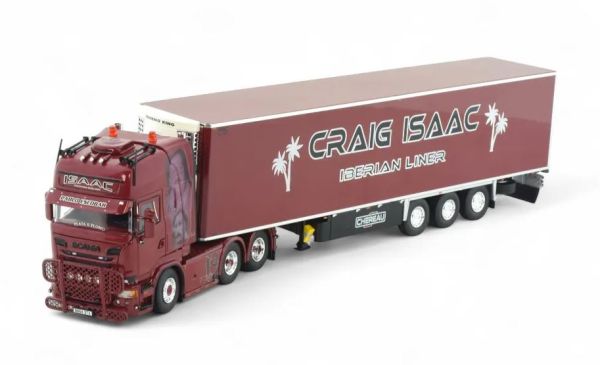 TEK85254 - SCANIA R Topline 6x4 avec remorque 3 Essieux CRAIG ISAAC - 1