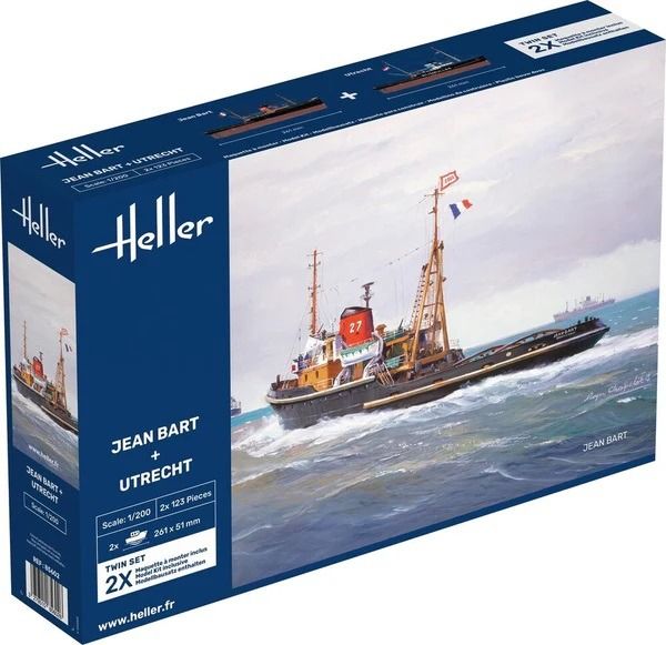 HEL85602 - Coffret double - JEAN BART et UTRECHT à assembler et à peindre - 1