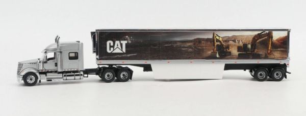 DCM85769 - INTERNATIONAL Lonestar Cabine couchette 6x4 avec remorque 2 Essieux décor CATERPILLAR - 1