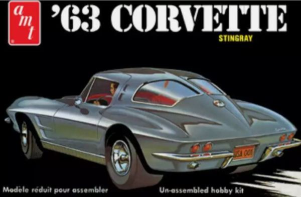 AMT861/12 - CHEVROLET Corvette Stingray 1963 à assembler et à peindre - 1