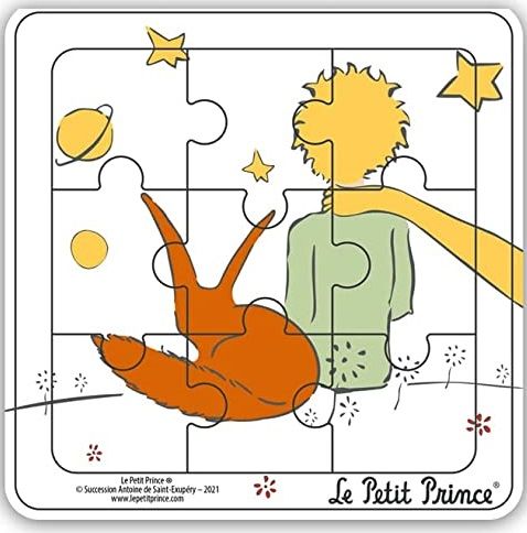 MGM865007-A - Puzzle cadre en bois 9 Pièces LE PETIT PRINCE de dos - 1