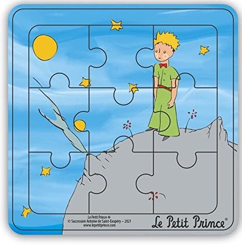 Puzzle cadre en bois 9 Pièces LE PETIT PRINCE sur la colline