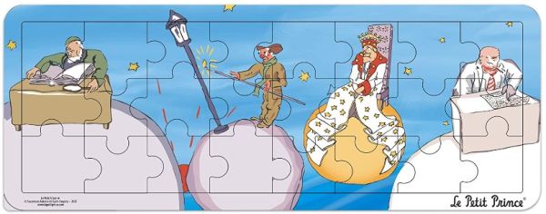 MGM865008-B - Puzzle cadre en bois 24 Pièces LE PETIT PRINCE 4 personnages - 1