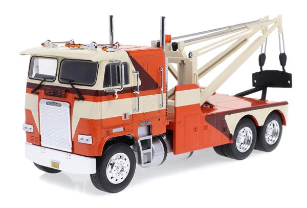 GREEN86631 - FREIGHTLINER FLA 9664 1984 dépanneuse Orange et beige - 1