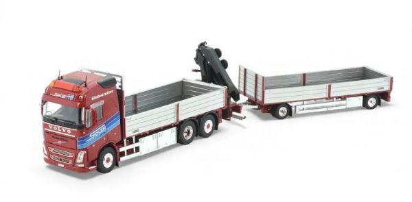 TEK86950 - VOLVO FH04 Globetrotter 6x2 porteur avec grue de déchargement et remorque SIDLER - 1