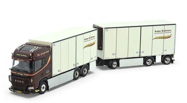 TEK86966 - DAF XG+ 6x4 porteur avec remorque frigo 1+2 Essieux KASPER H.NIELSEN - 1