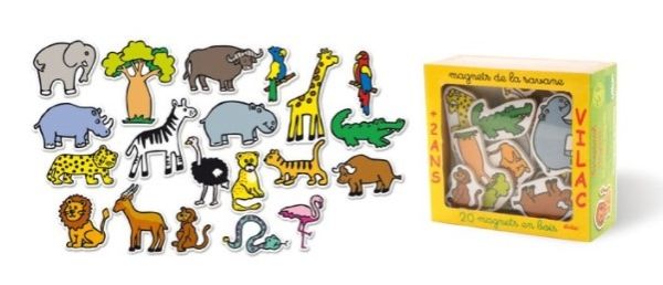 VIL8012 - 20 magnets en Bois La savane - 1