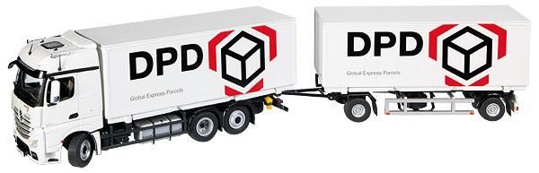 NZG8651/01 - MERCEDES Actros 6x2 Avec Remorque 2 Essieux DPD - 1