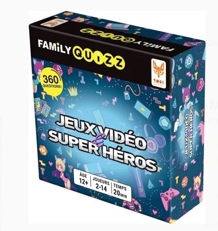 TOPI809001 - Family Quizz – Jeux Vidéo et Super Héros - 1