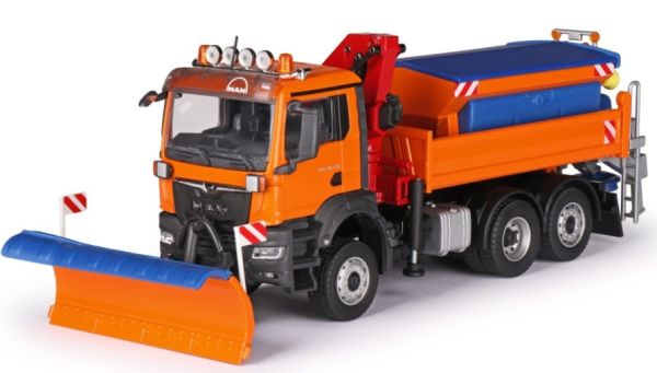 CON81206/0 - MAN TGS 6x4 avec saleuse, Lame de déneigement et grue de déchargement Communal - 1
