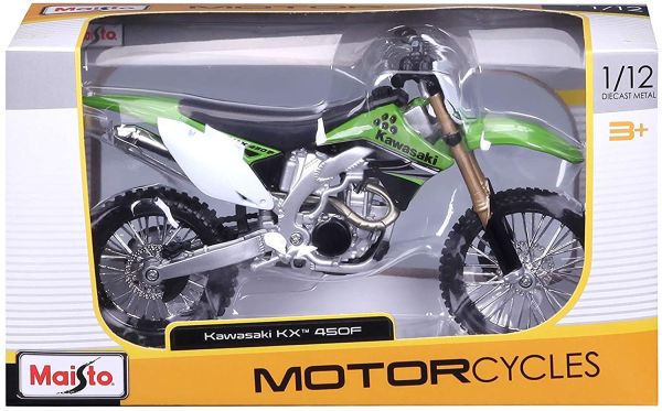 Miniature KAWASAKI KX 450F Verte MAISTO MST12 KAW450GR Collect World