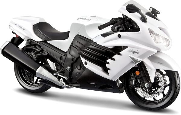 MST12-KAWRWI - KAWASAKI Ninja ZX-14R Blanche et noire - 1