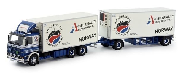 TEK82283 - SCANIA R142 6x4 porteur frigo avec remorque frigo 2 Essieux LANGTRANSPORT - 1