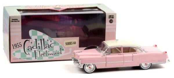 GREEN84098 - CADILLAC Fleetwood Séries 60 1955 rose avec toit blanc - 1