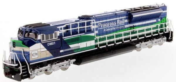DCM85534 - CATERPILLAR SD70ACE-T4 locomotive bleue et verte - 1