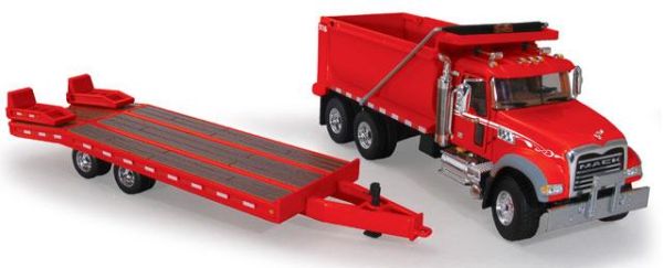 FIGE503236 - MACK 6x4 Avec remorque 2 Essieux Rouge - 1