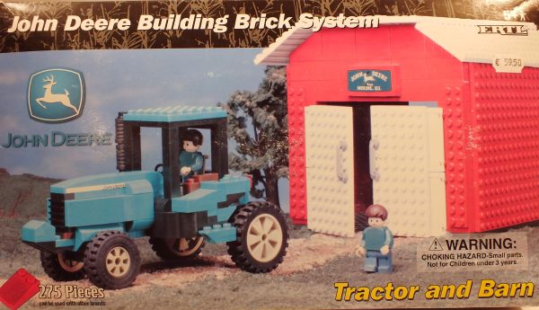 ERT34850 - Jeu de construction tracteur JOHN DEERE avec batiment et personnages 275 piéces - 1