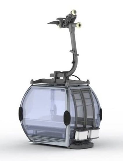 JC88000 - Télécabine 10 personnes Omega IV grise - 1