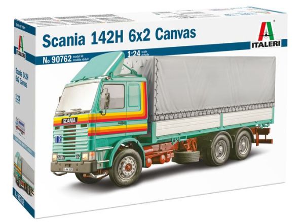 ITA90762 - SCANIA 142H 6x2 porteur bâchée CANVAS à assembler et à peindre - 1
