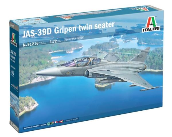 ITA91216 - Avion de chasse JAS-39D biplace à assembler et à peindre - 1