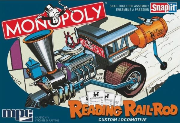 MPC945M/12 - Reading  Rail Rod Custom Locomotive - MONOPOLY à assembler - 1
