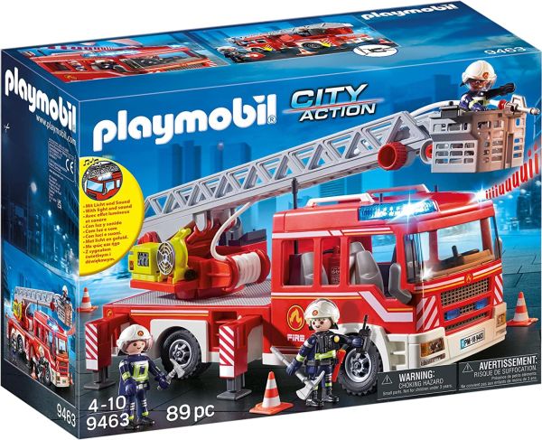 PLAY9463 - Camion de pompiers avec échelle pivotante - 1